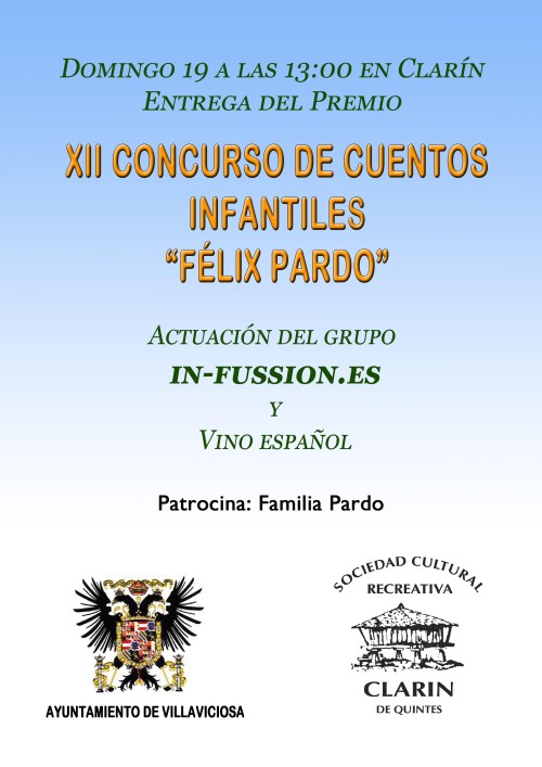 Cartel Entrega Felix Pardo