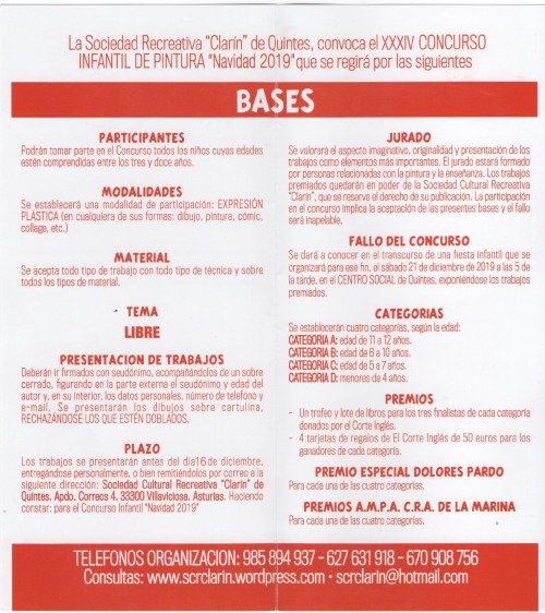 BASES CONCURSO PINTURA 2019